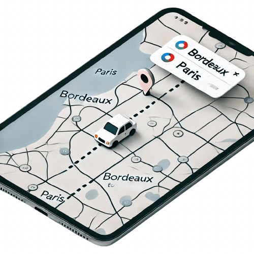trajet bordeaux Paris avec notre chauffeur